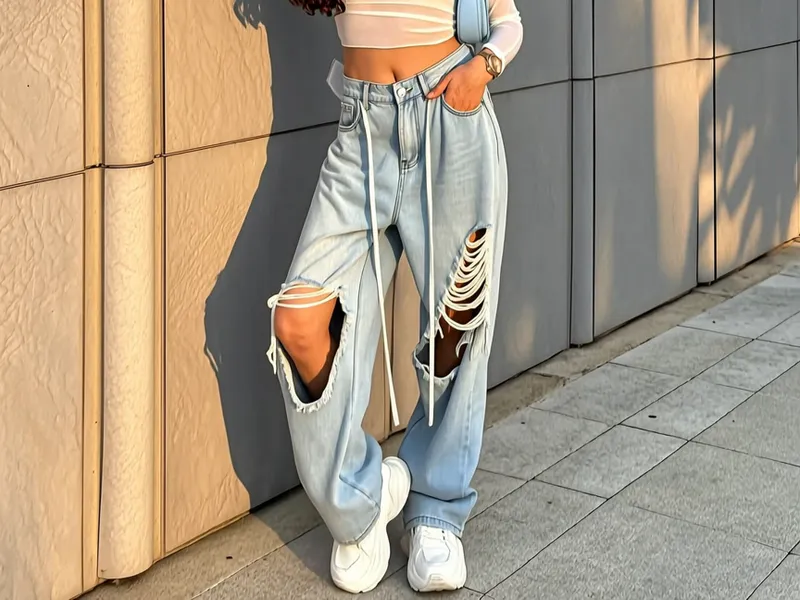 Sunset stone-wall streetwear