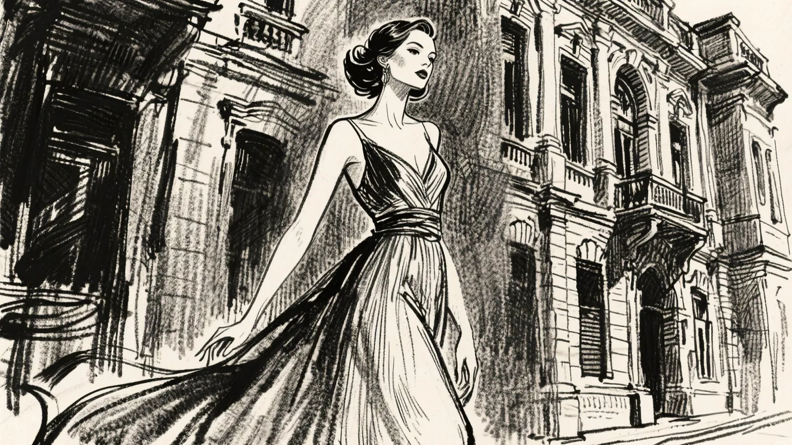 Reference for 19th-century London street with passing steam locomotive