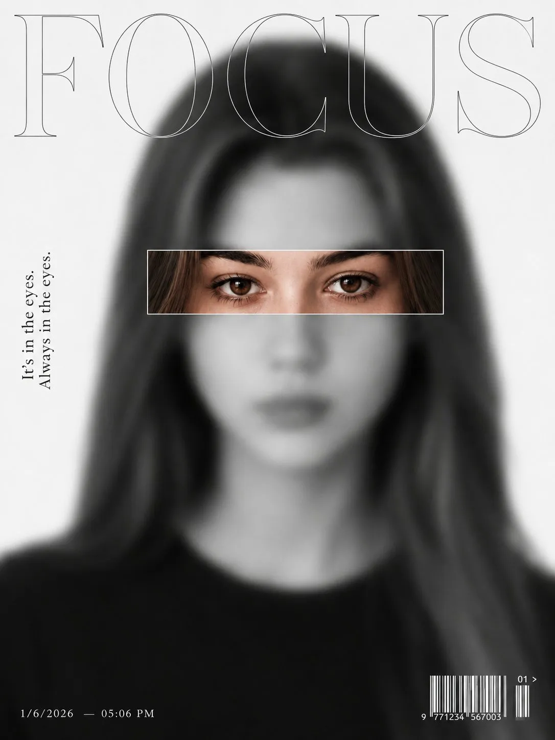 Focus eye-window magazine cover