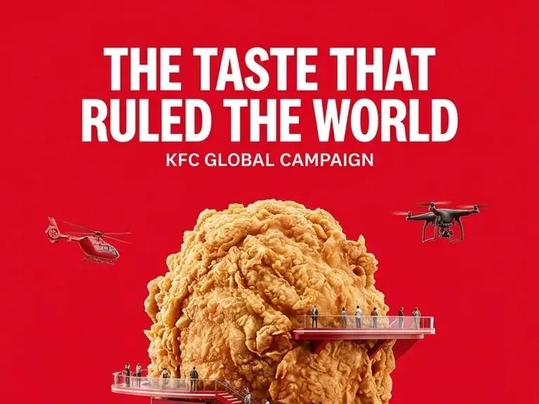 KFC chicken monument miniature poster