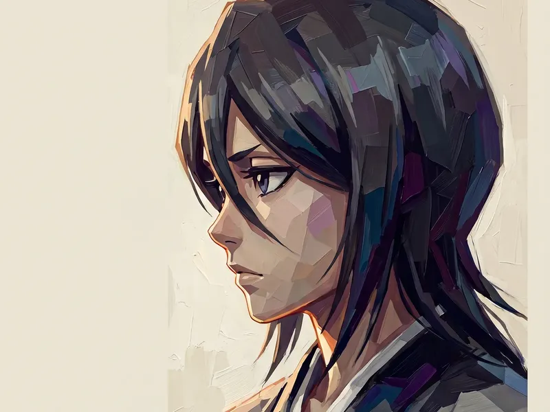 Kuchiki Rukia Bleach thick-paint