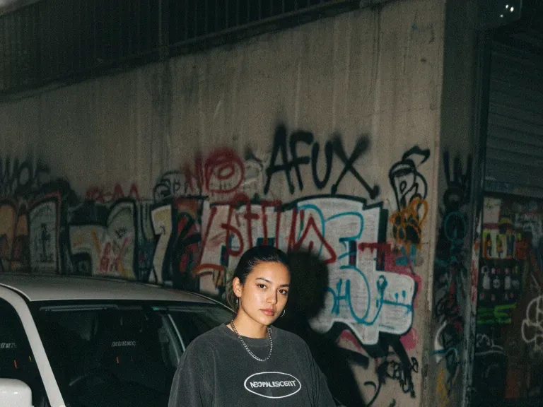 Mitsubishi Evo 90s flash streetwear