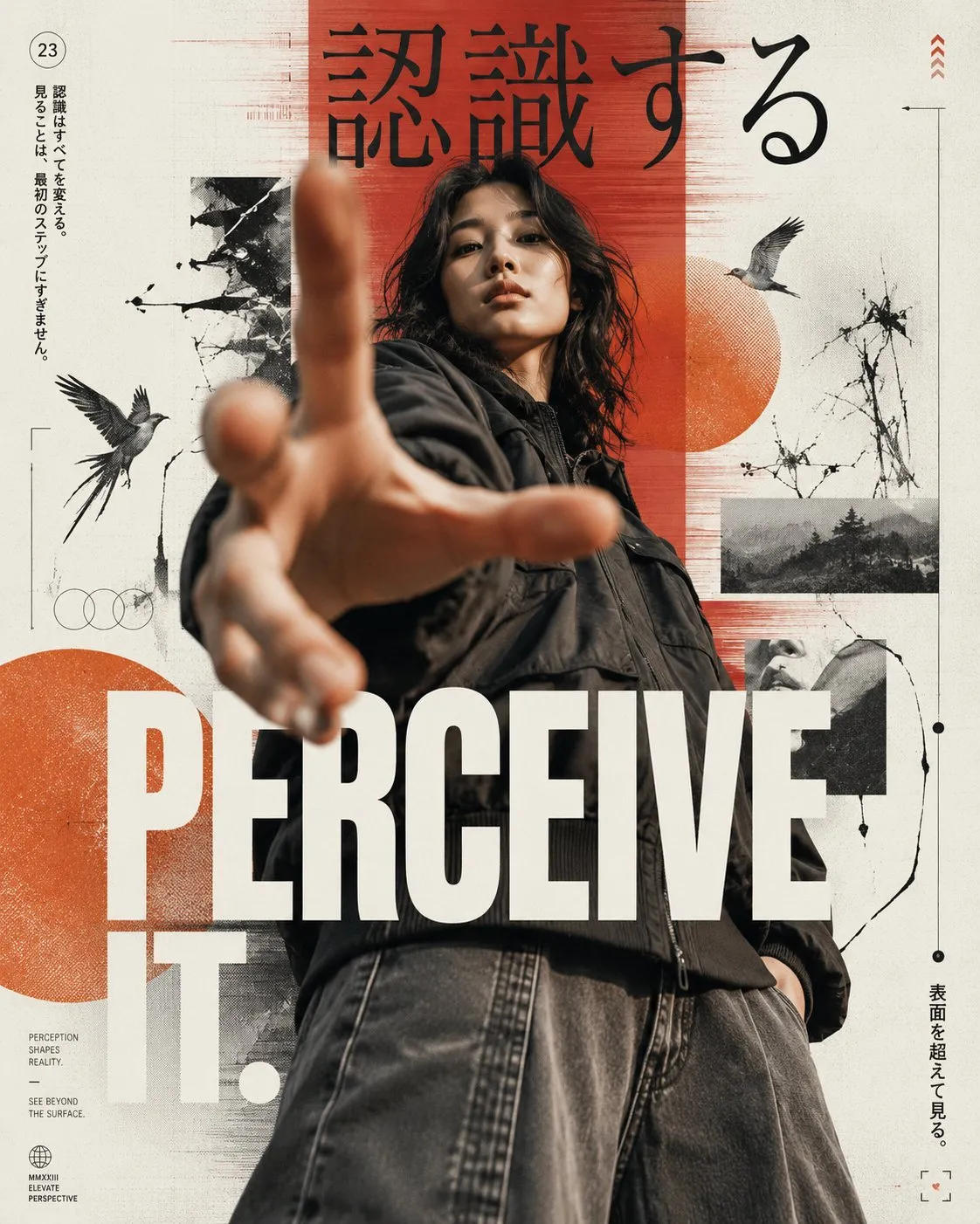 PERCEIVE Japanese streetwear poster