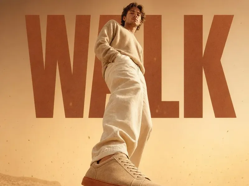 Terracotta sneaker editorial poster