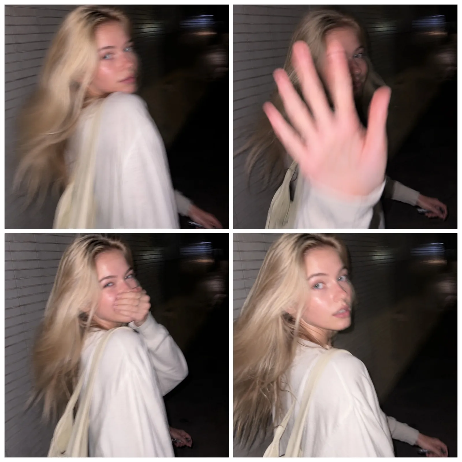 Tokyo night motion-blur candid snap