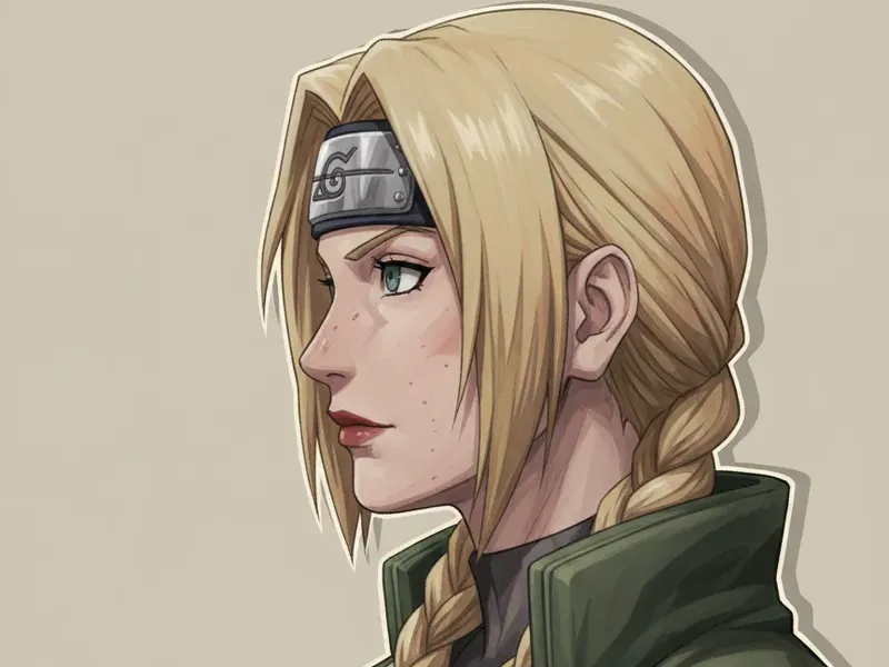Tsunade Naruto thick-paint
