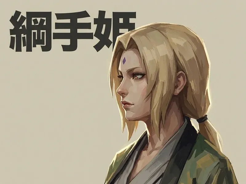 Tsunade Naruto thick-paint