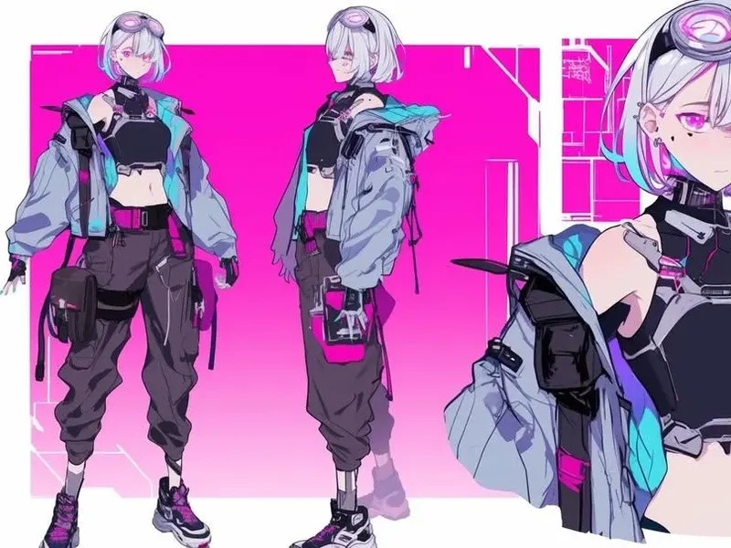 Cyberpunk anime girl