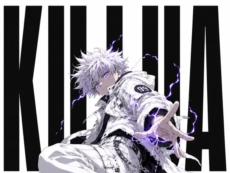 Killua Zoldyck Godspeed minimalist poster