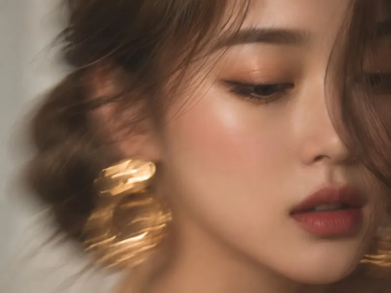 Motion-blur editorial portrait
