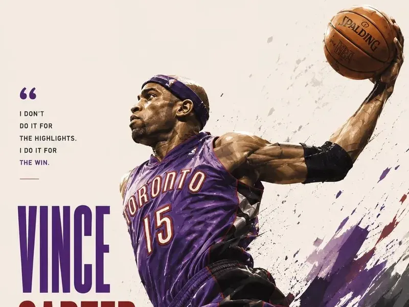 NBA legend cinematic action poster