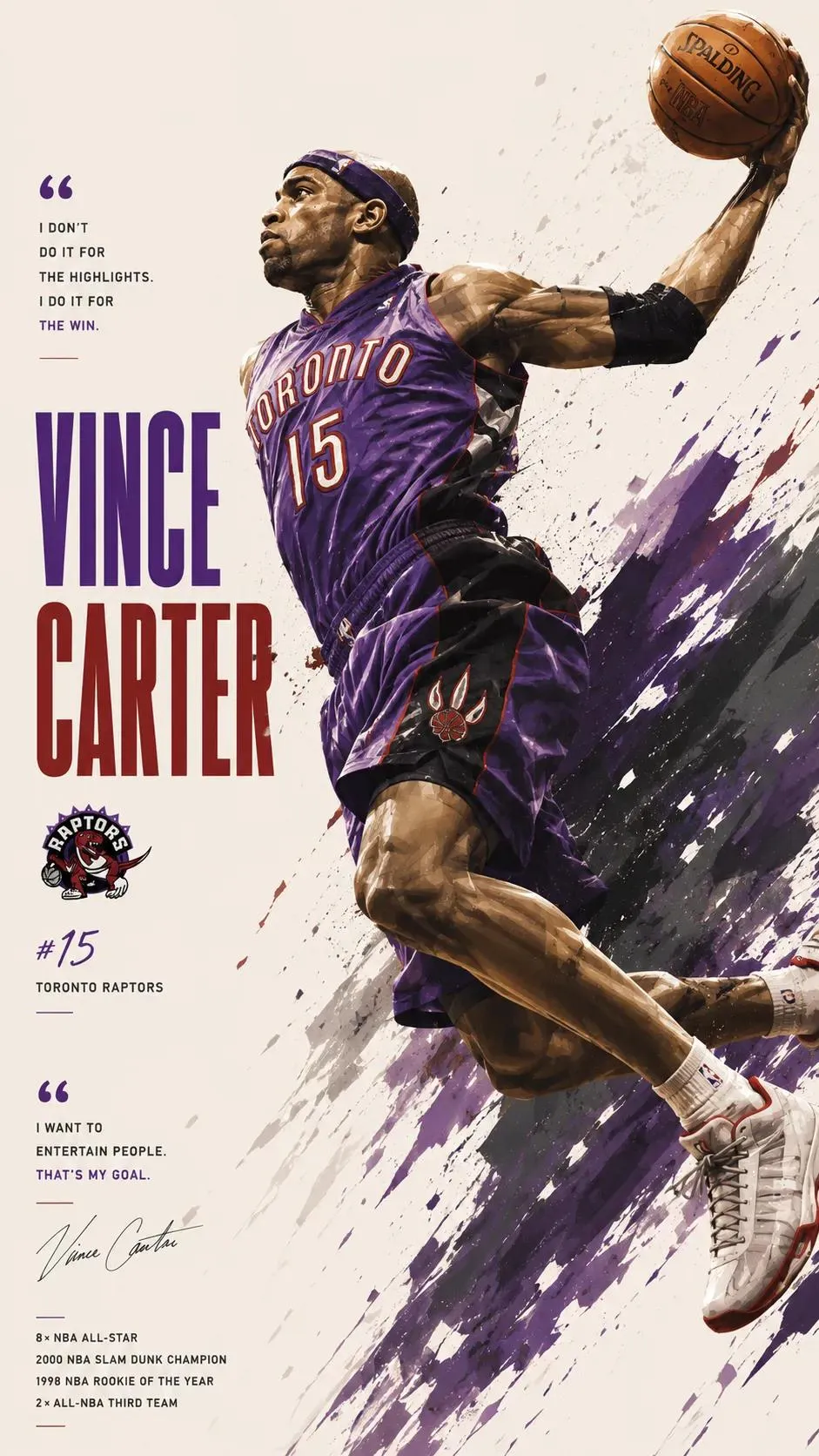 NBA legend cinematic action poster