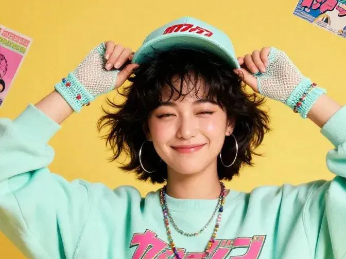 Y2K kawaii bob streetstyle