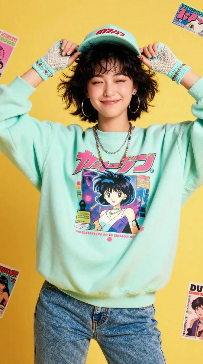Y2K kawaii bob streetstyle
