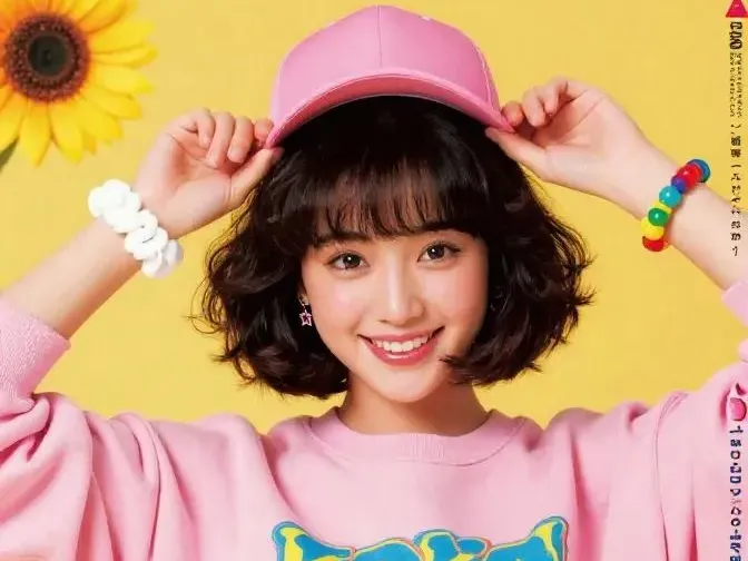 Y2K kawaii bob streetstyle